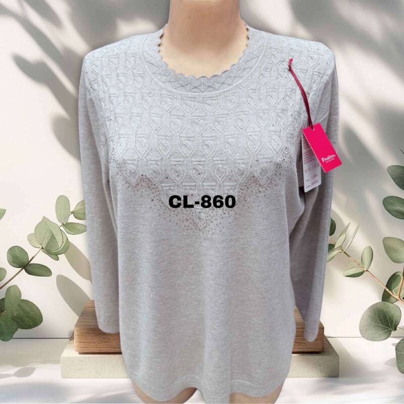 Swetry damskie Roz L-3XL. 1 kolor. Paczka 10 szt